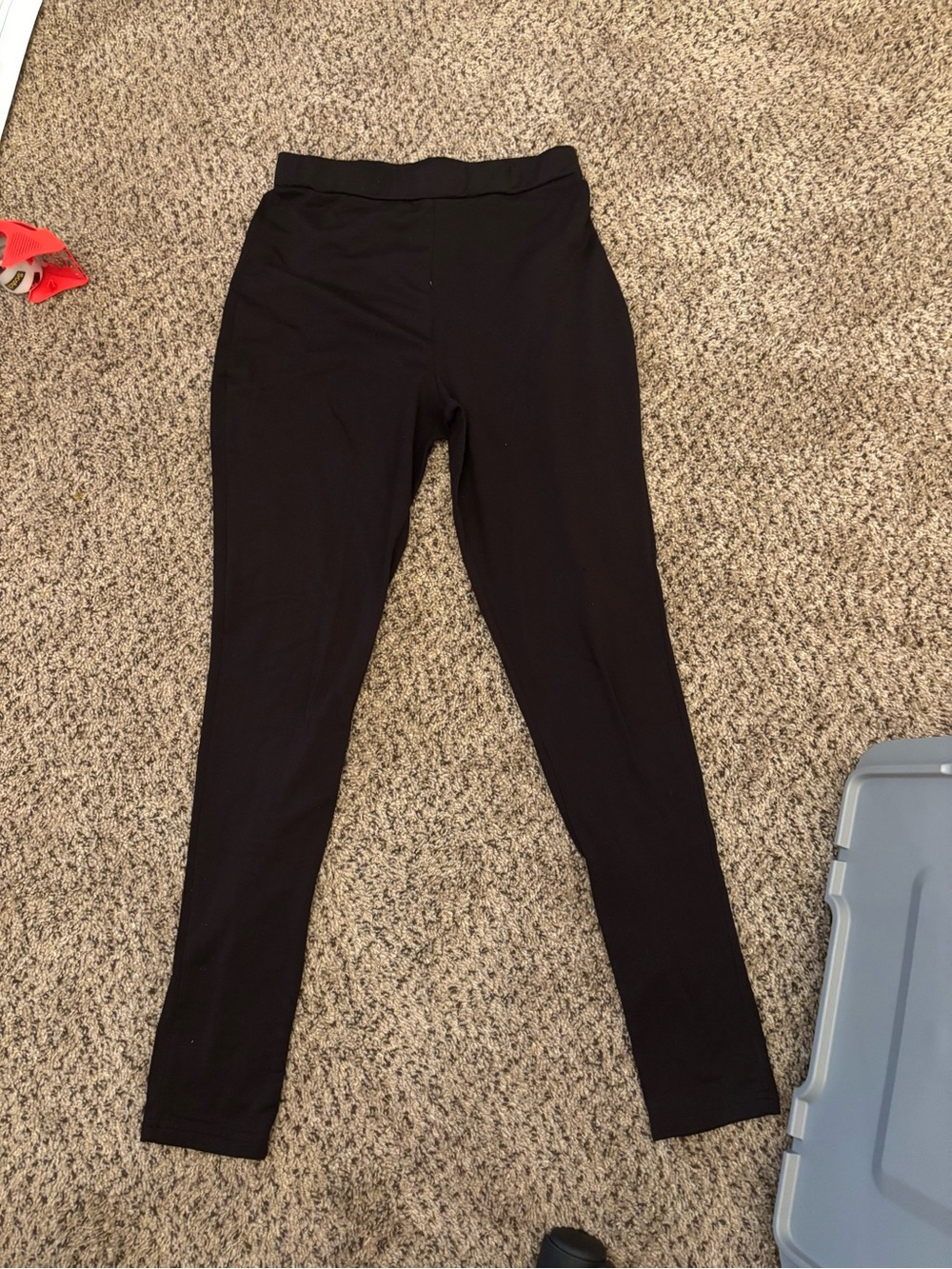 Women's Black Stretch High-Waist Leggings
